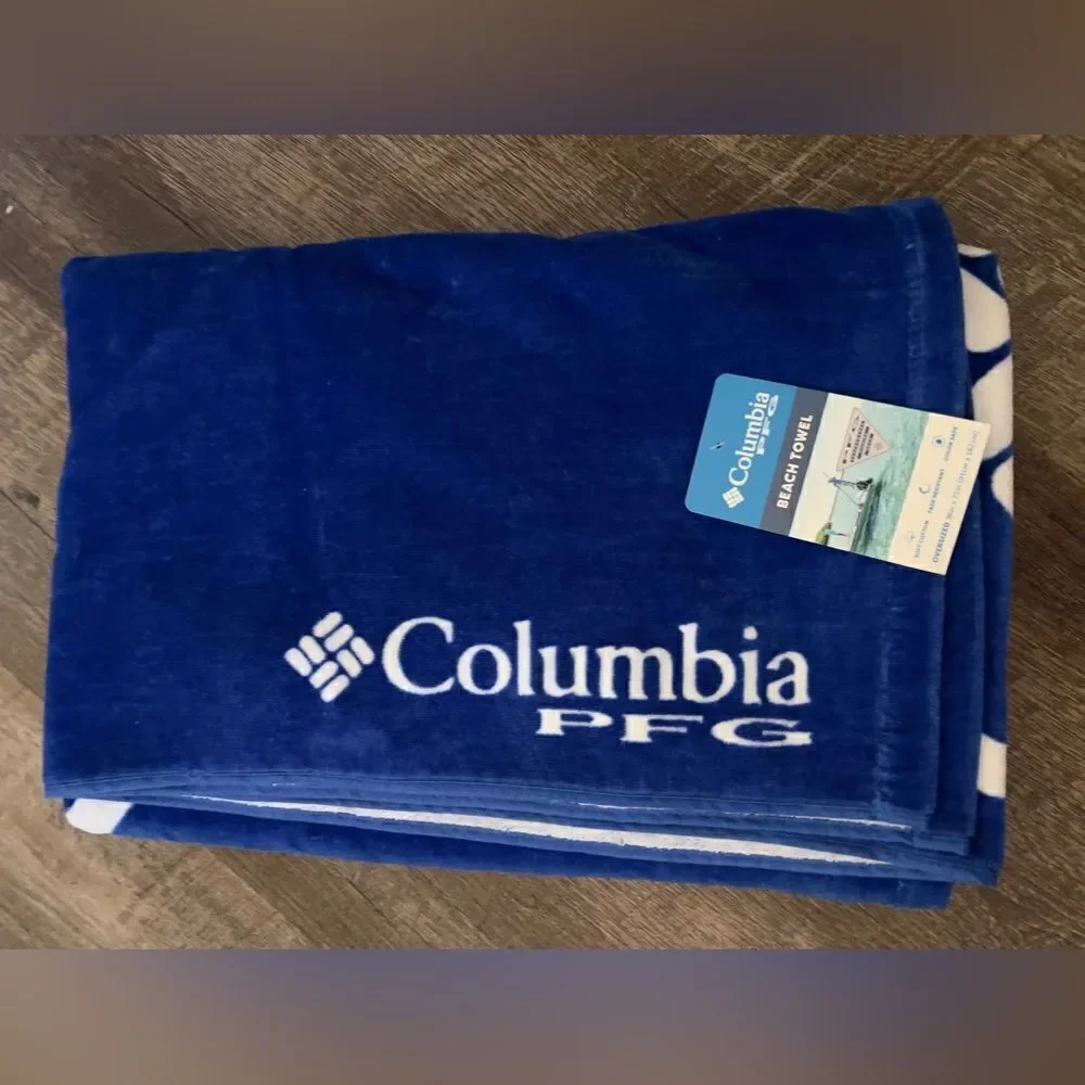 Columbia Performance Fishing Gear Triangle‎ Logo Beach Towel- Blue